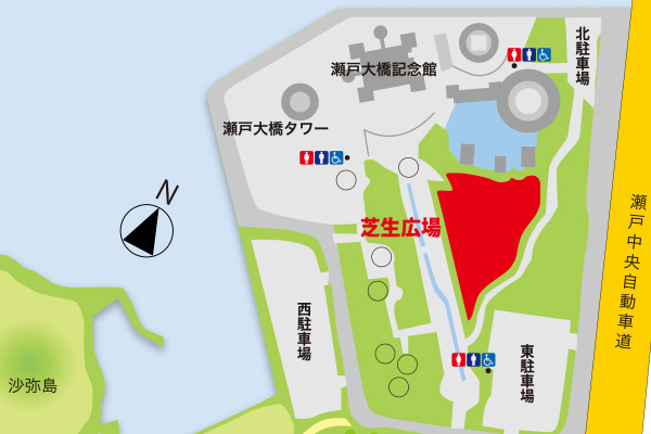 芝生広場MAP